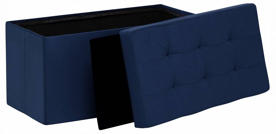 Банкетка-сундук Leset Леда 4687205442208 Темно-синяя Velutto 26 фото 3