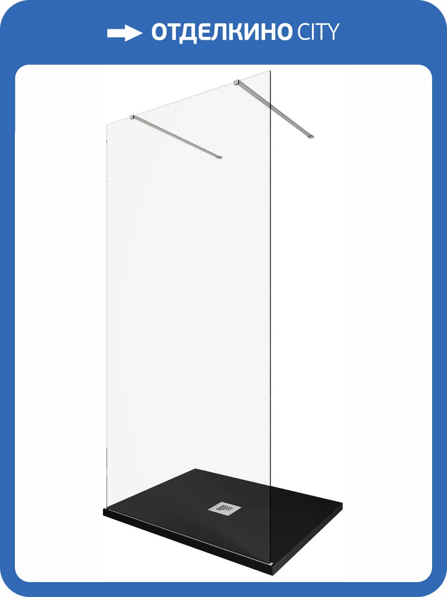 Душевая перегородка Allen Brau Infinity 3.21037.BA профиль серебро браш, стекло прозрачное, 100x200 фото 5