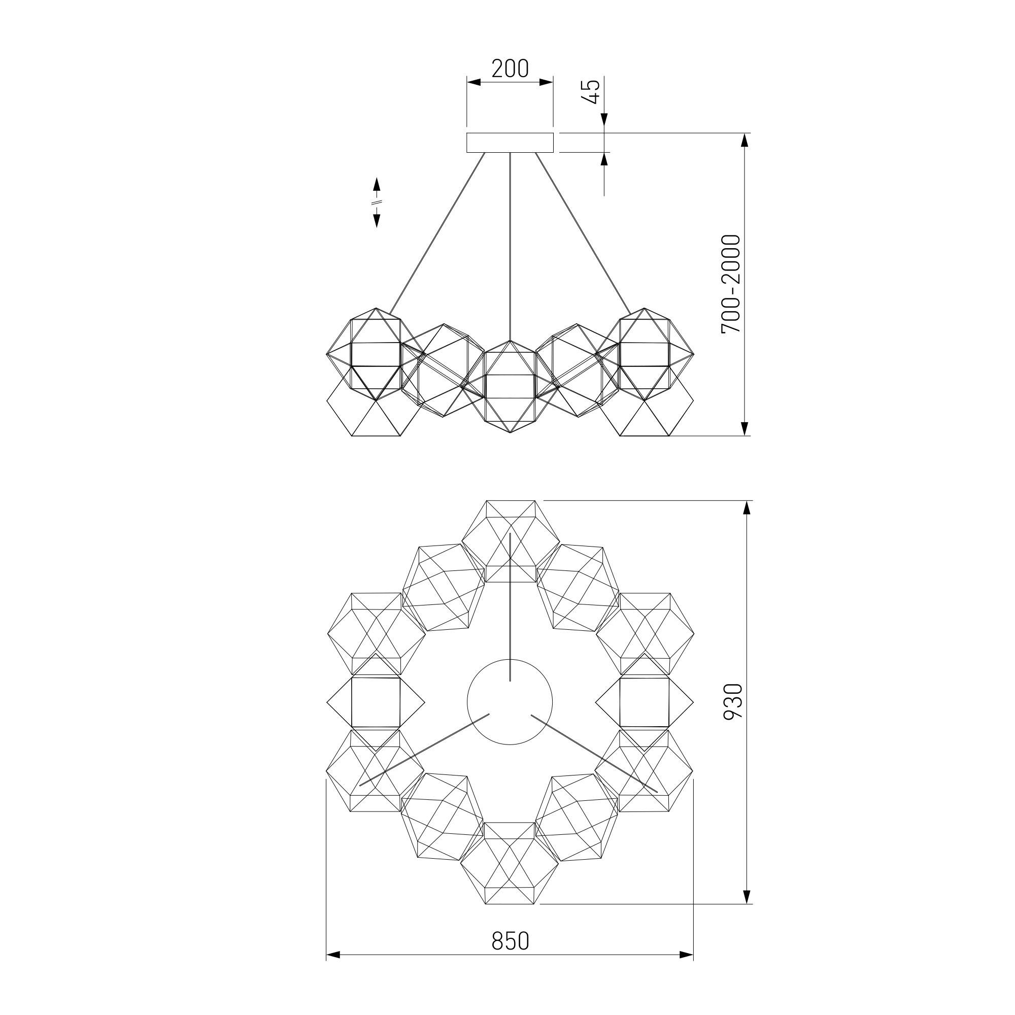 Подвесной светодиодный светильник Eurosvet Uma 90369/12 черный жемчуг фото 4