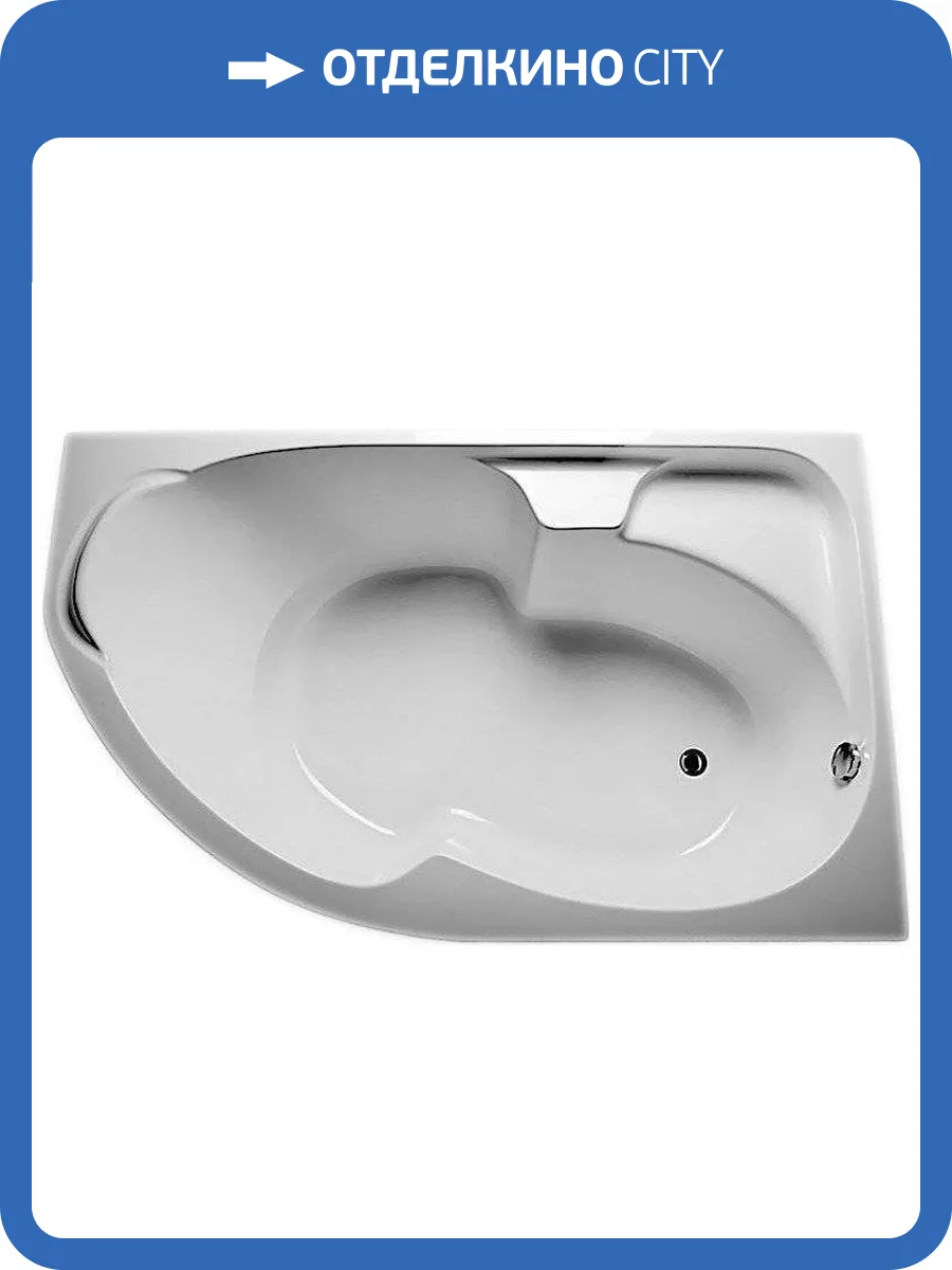 Акриловая ванна 1MarKa Diana 170x105 правая, с каркасом фото 8