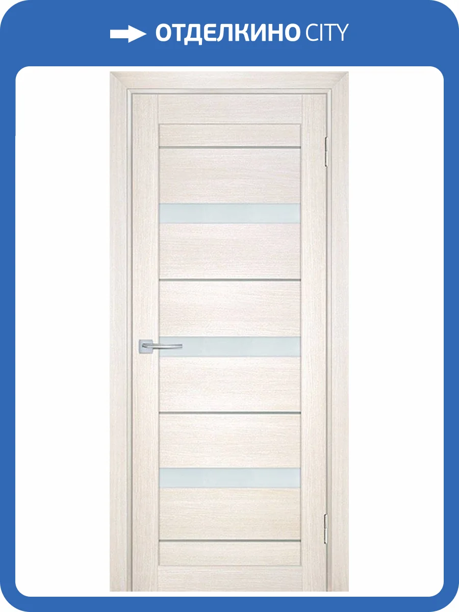 Межкомнатная дверь экошпон Мариам Техно 742, остекленная, сандал бежевый 900x2000 фото 2