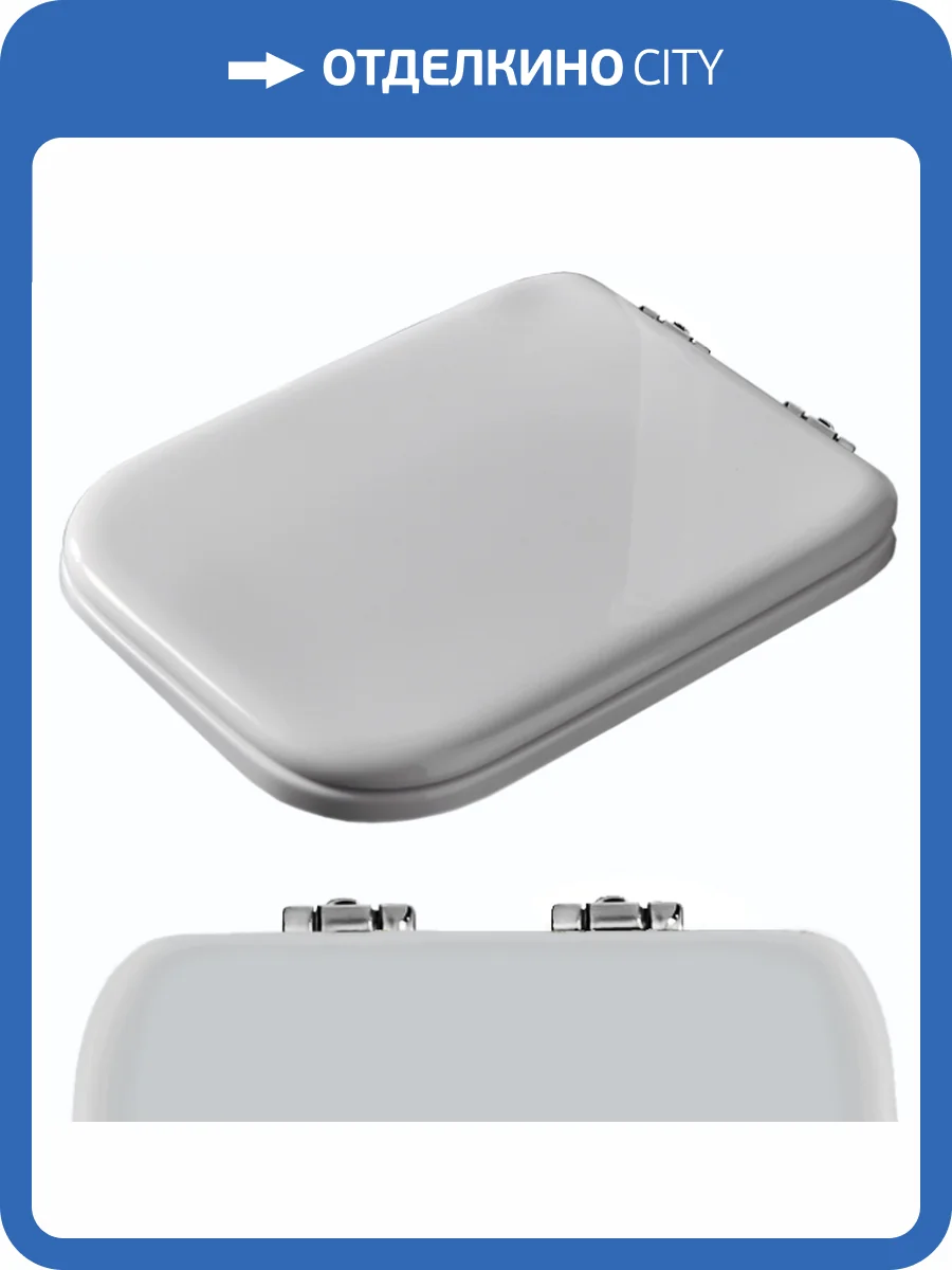 Крышка-сиденье Kerasan Waldorf 418801 белая, с микролифтом, петли хром фото 4