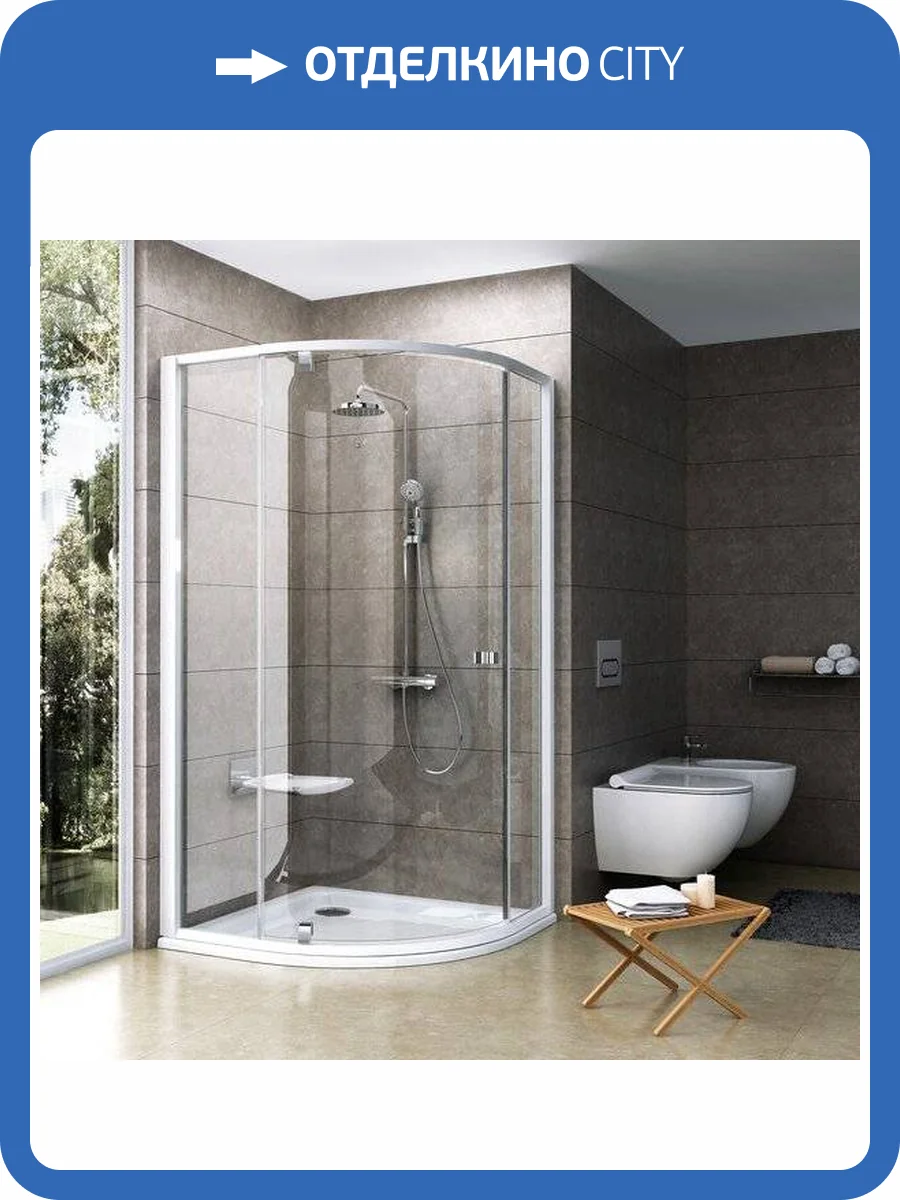 Душевой уголок Ravak PSKK3-100 Transparent, профиль белый фото 5