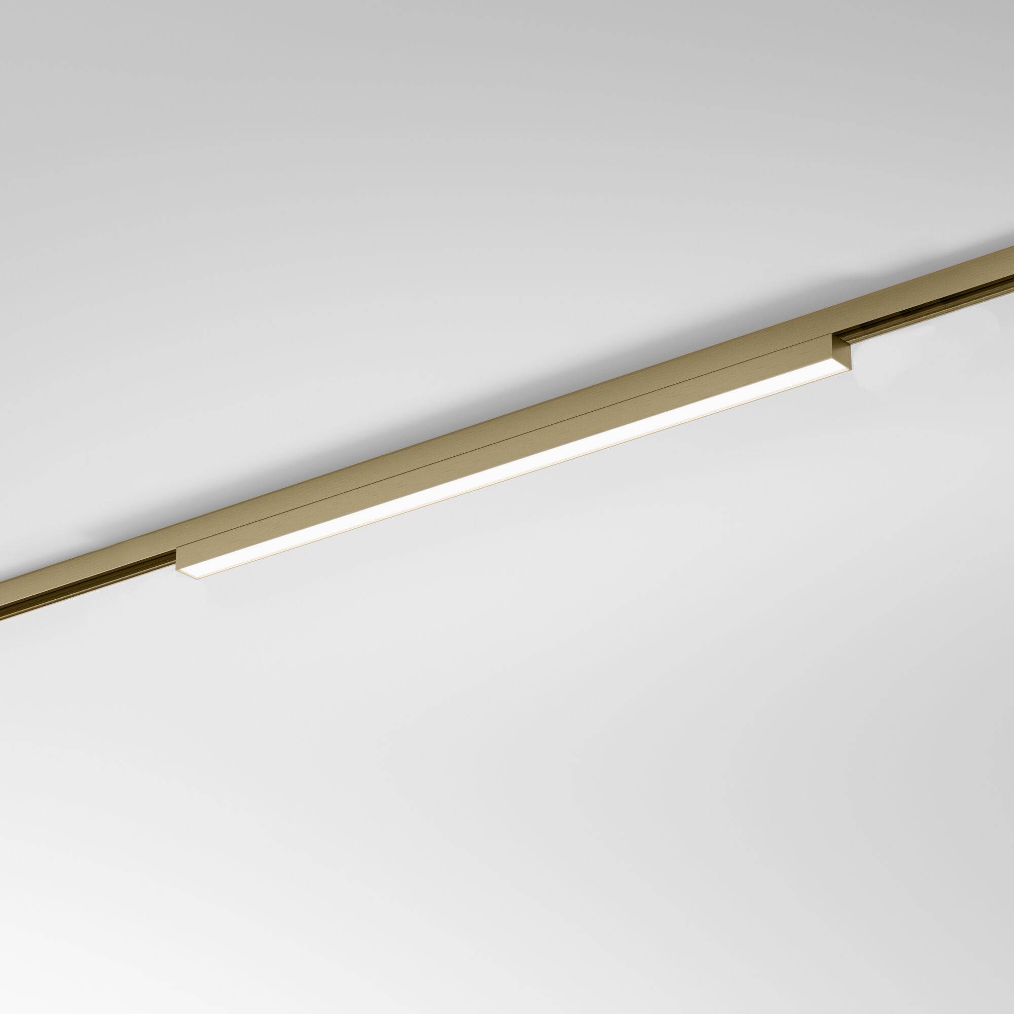 Трековый линейный светодиодный светильник Elektrostandard Brass Line 85526/01 12W 4000K латунь