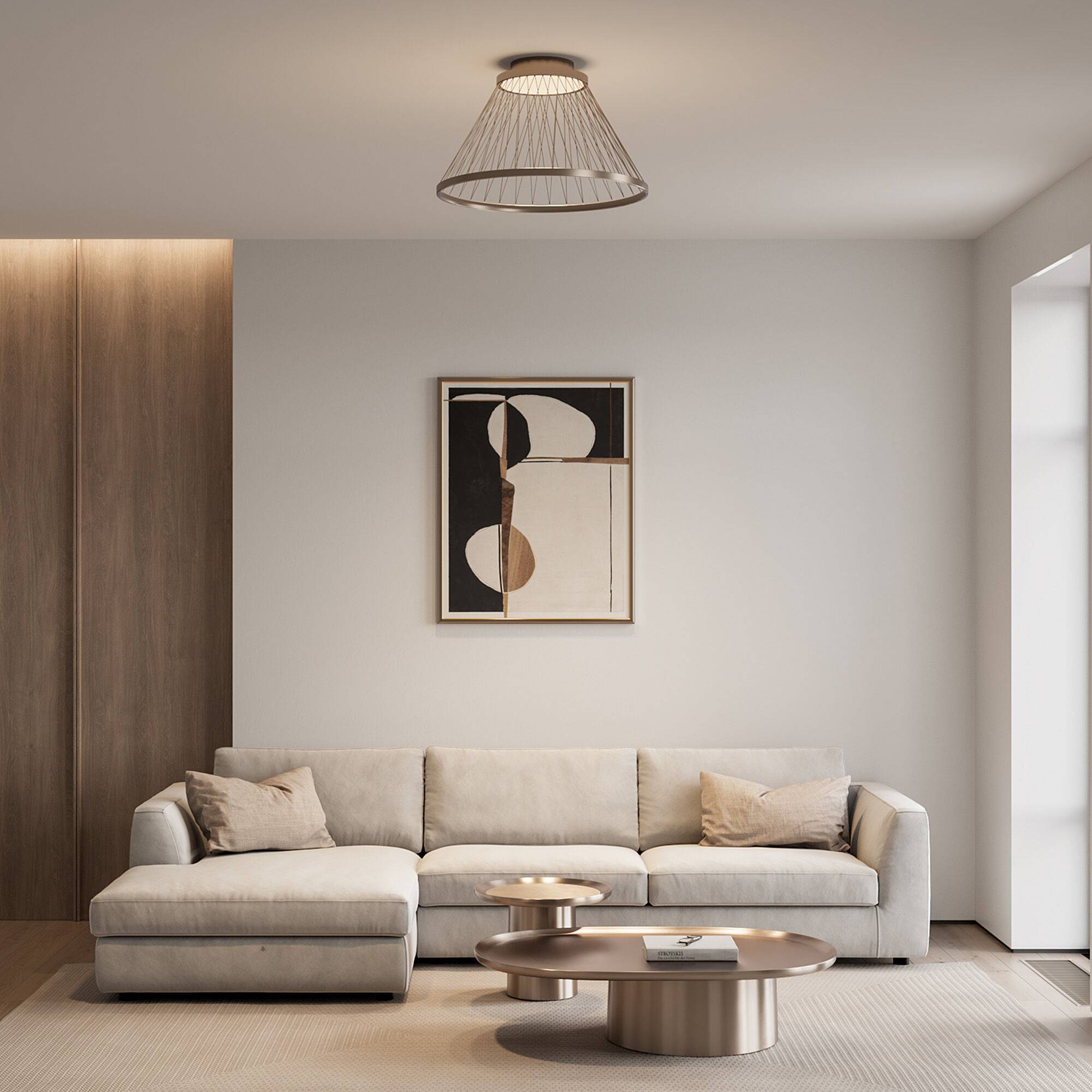 Потолочный светодиодный светильник Eurosvet Cesta 40019/1 LED коричневый фото 7