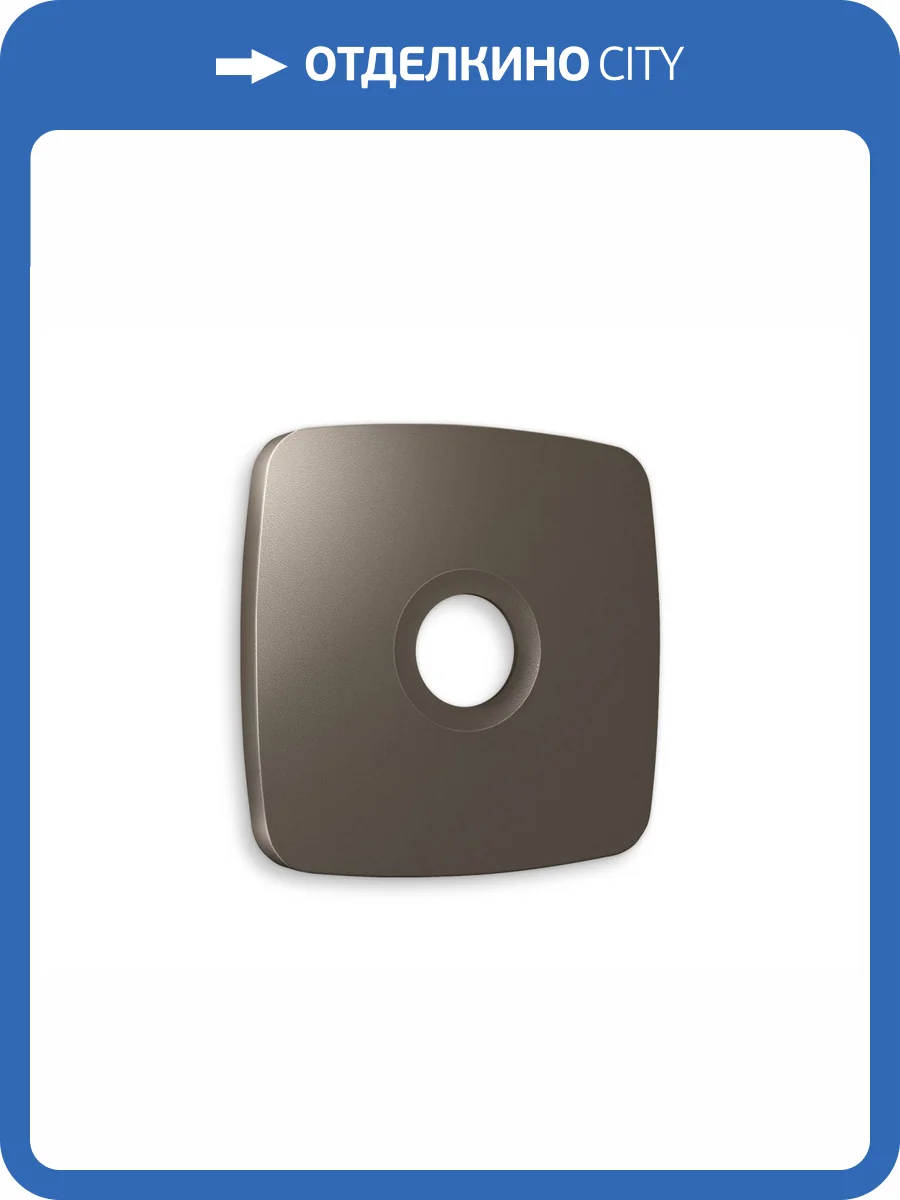Лицевая панель для TV розетки Ambrella Volt Omega OP6430 темная бронза матовый фото 3