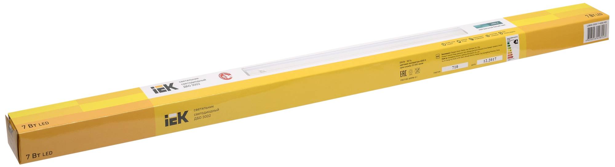 Настенно-потолочный линейный светодиодный светильник IEK ДБО 3002 LDBO0-3002-7-4000-K01 фото 8