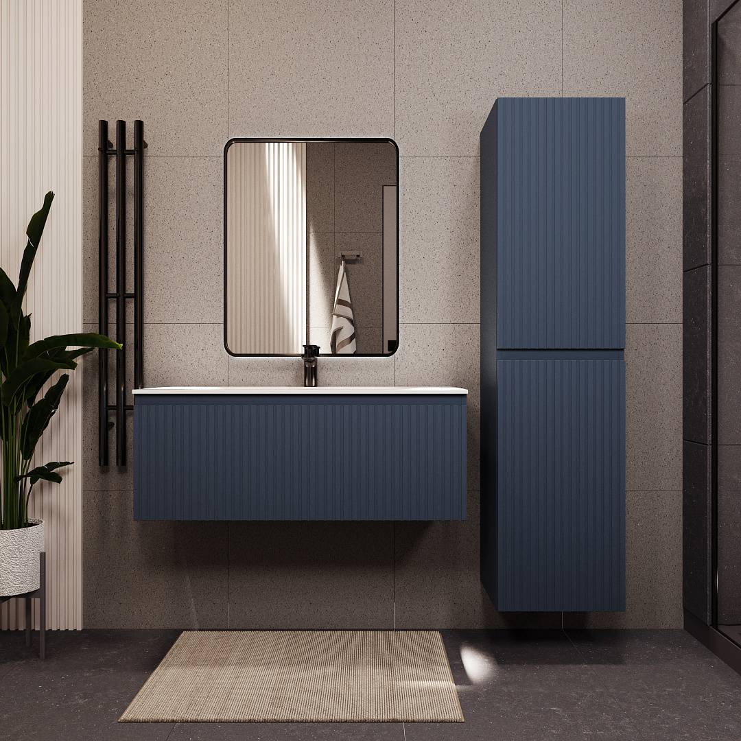 Тумба с раковиной Terminus Vatikan VAT101201703101O серый шёлк, 120x38 фото 2