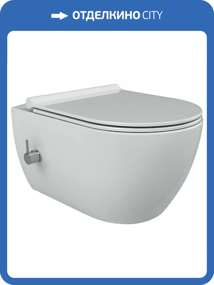 Унитаз подвесной Boheme Bianca 963-2-WM с функцией биде, белый матовый фото 3