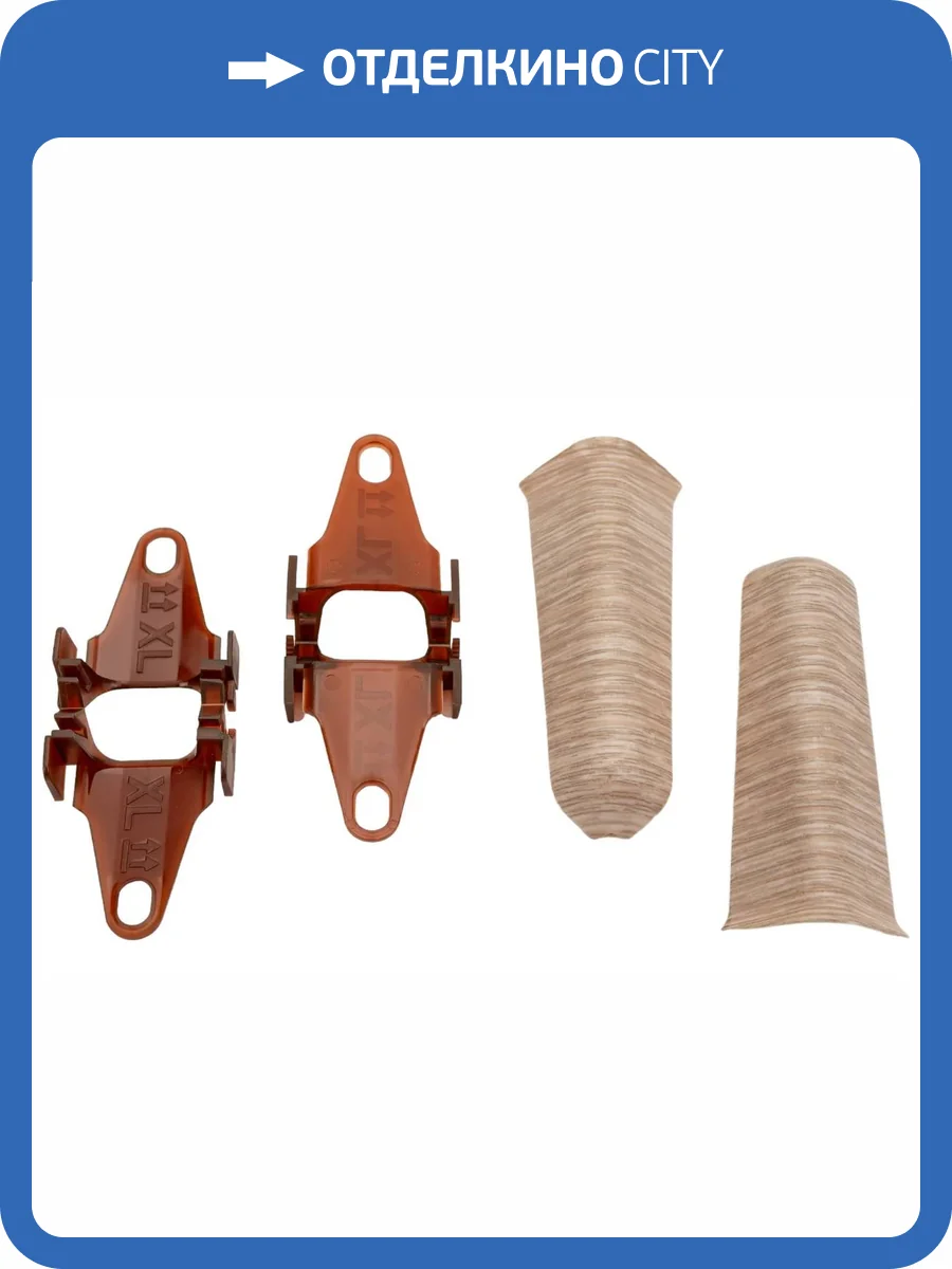 Наружный (внешний) угол Ideal Деконика D85 229 Дуб Латте 85 мм фото 2