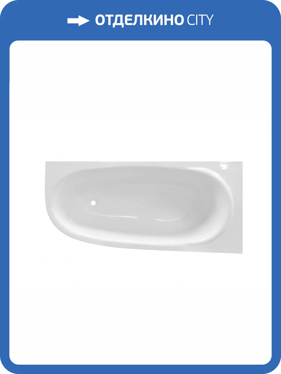 Ванна из искусственного камня Эстет Венеция silk ФР-00014528 170x80 Асимметричная, правая, белая, без ножек фото 2