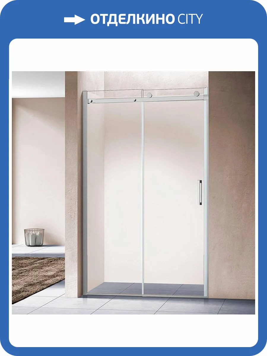 Душевая дверь в нишу Vincea Como VPS-1C140CL 140 см, хром, стекло прозрачное фото 7