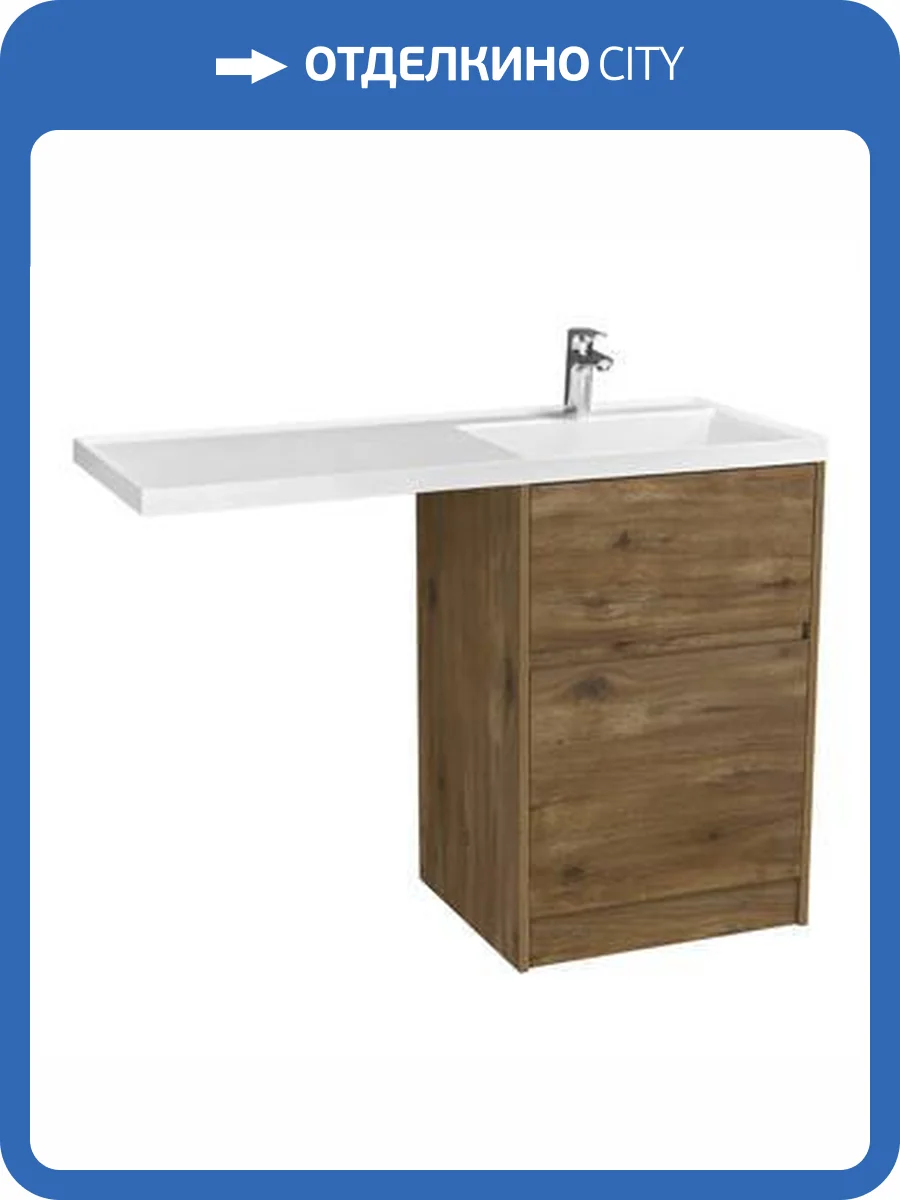 Тумба с раковиной Aquaton Лондри 60 R Дуб Рустикальный фото 13