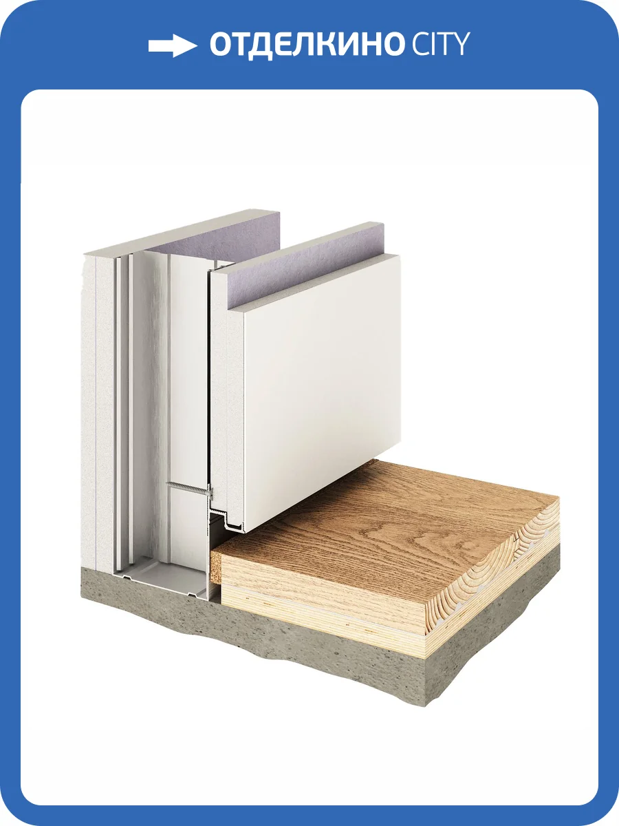 Универсальный теневой профиль под подсветку Decaro D001 2000 мм фото 9