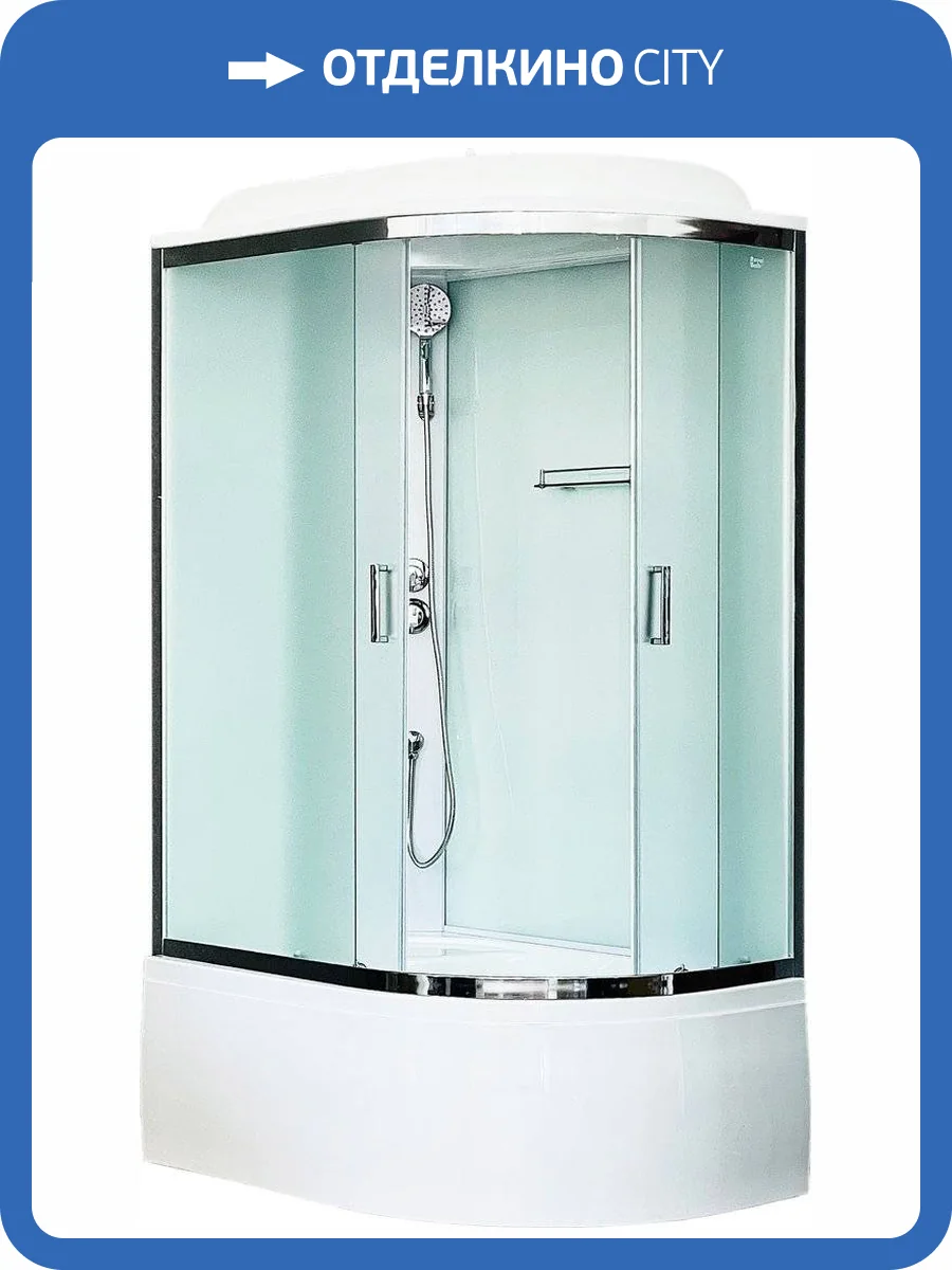 Душевая кабина Royal Bath BK RB8120BK5-WC-CH-L с высоким поддоном, с сиденьем фото 6