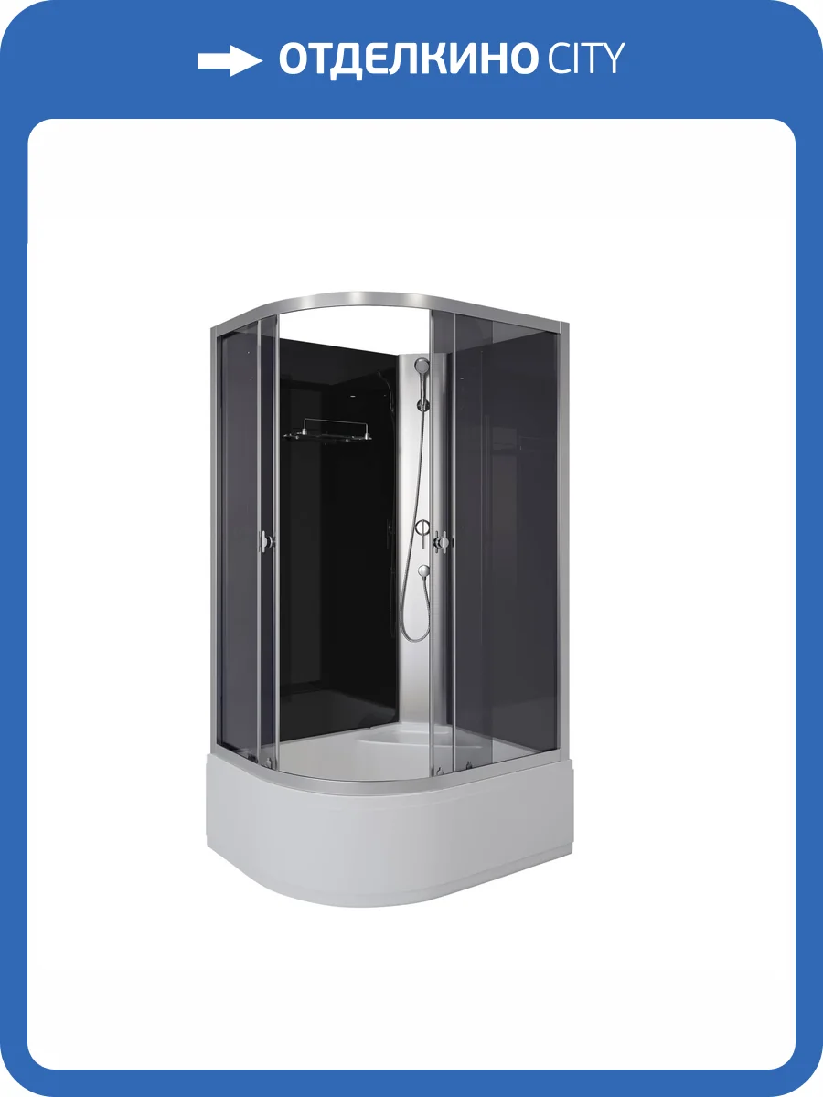 Душевая кабина Niagara Eco E110/80/40R/TN/BK 110x80x195 фото 13