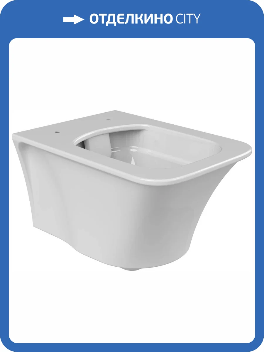 Чаша для унитаза подвесного Boheme Mirage 965-W глянец белый фото 5