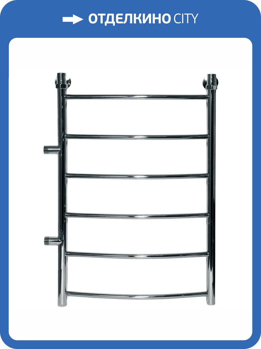 Полотенцесушитель водяной Ника Arc ЛД 80/60 боковое подключение, хром фото 3