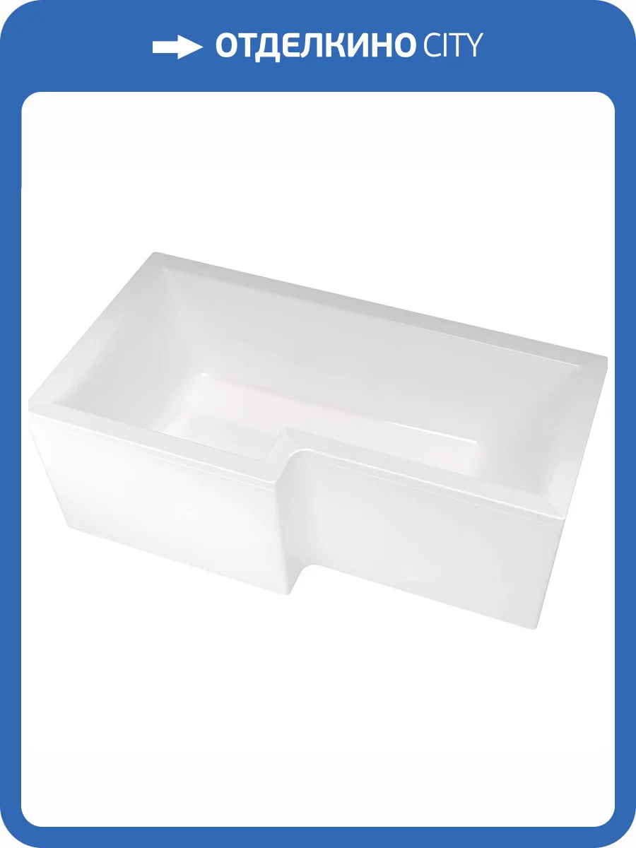 Акриловая ванна Marka One Linea 165x85 левая фото 6