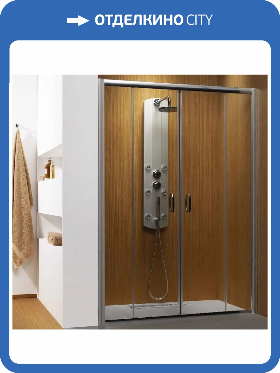 Душевая дверь в нишу Radaway Premium Plus DWD 140 прозрачное стекло фото 12