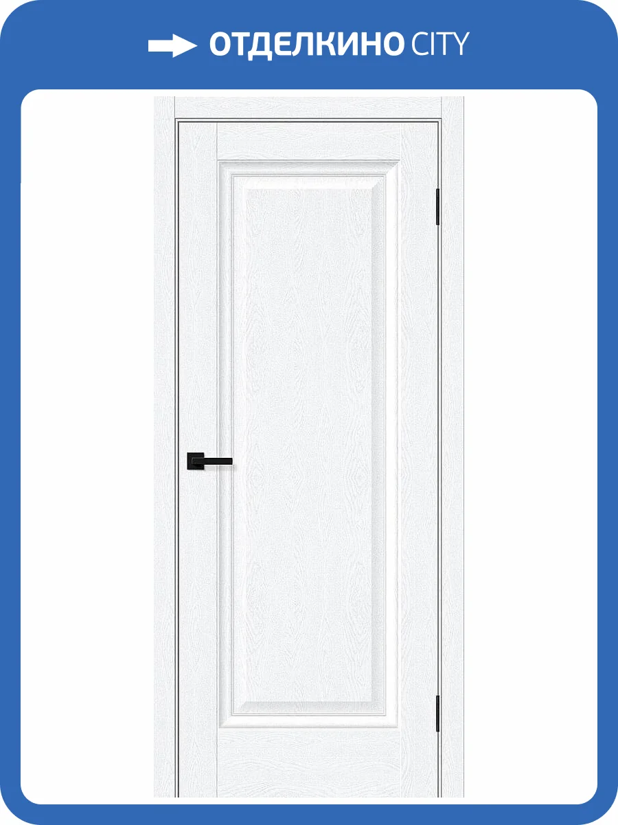 Межкомнатная дверь Bravo Прима-0 полотно White Silkwood 700x2000 фото 2