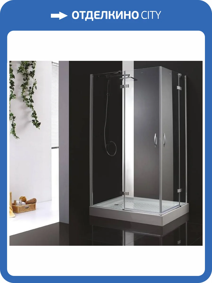 Душевой уголок Cezares BERGAMO-W-AH-2-100/90-C-Cr-L профиль хром, стекло прозрачное, 100x90x195 фото 3