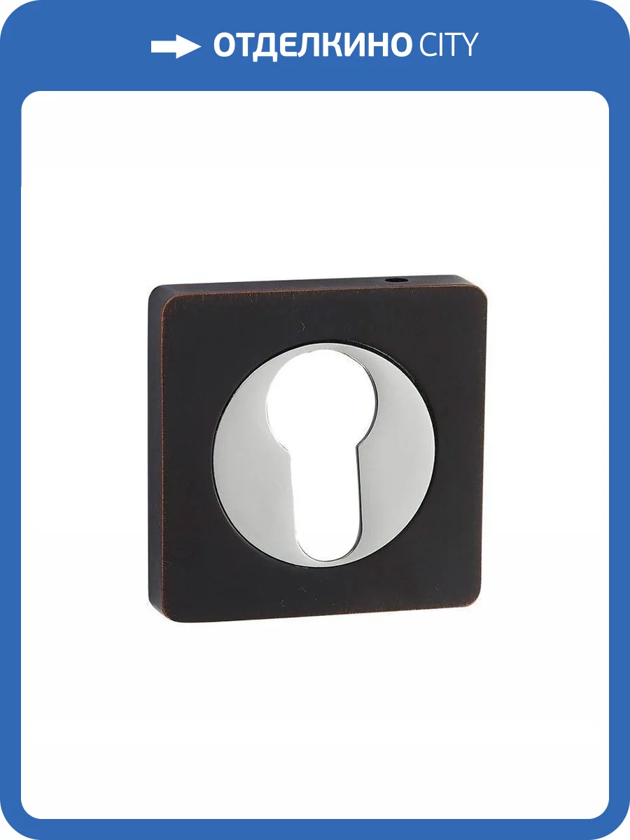 Накладка на цилиндр Vantage, ET02BL черный с патиной фото 2