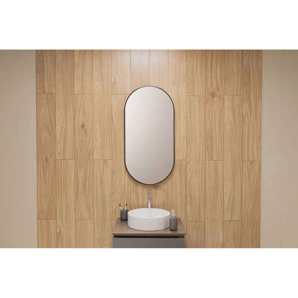 Зеркало Dreja Glow 99.2036 черный, 50x100 фото 4