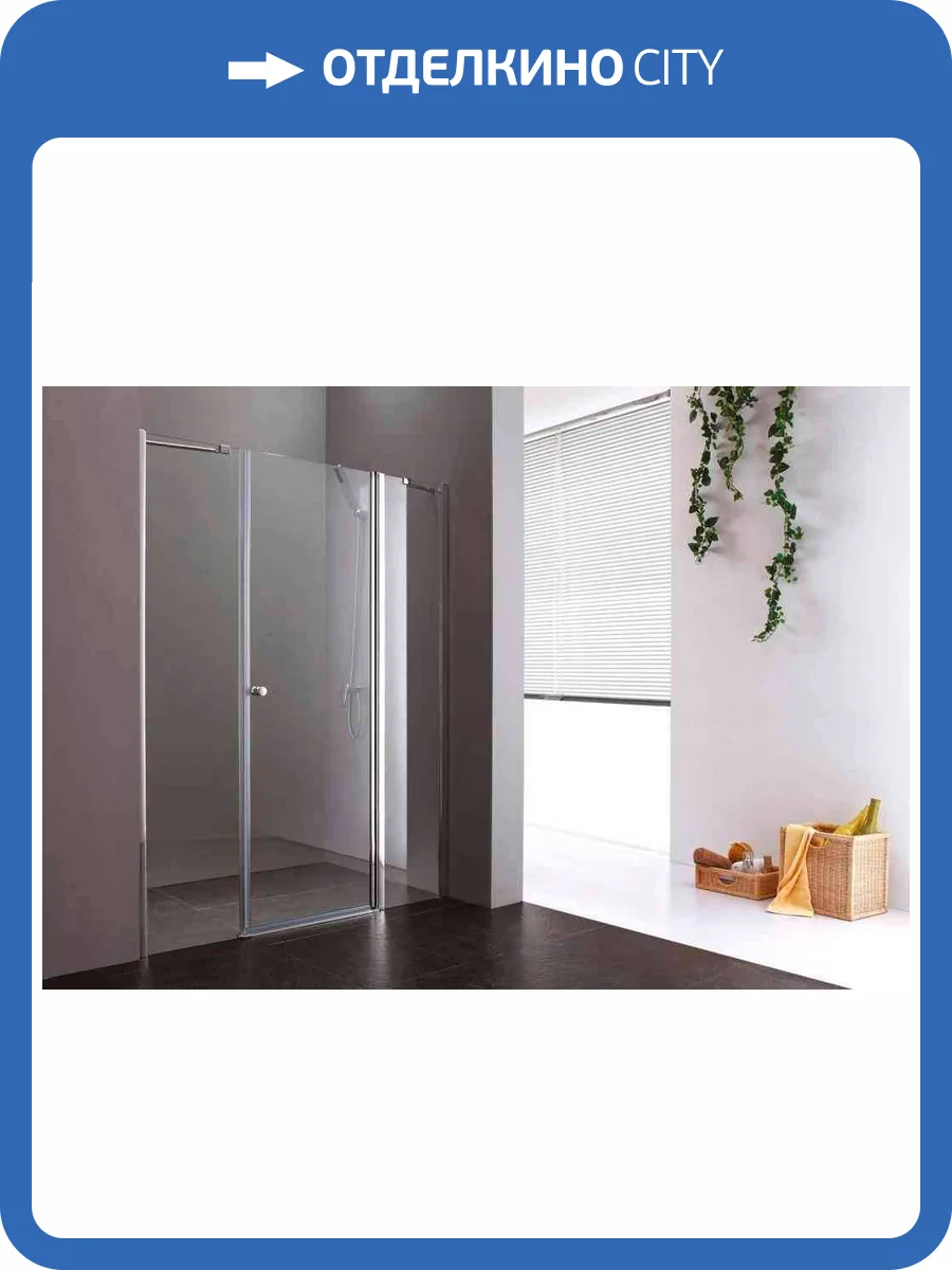 Душевая дверь в нишу Cezares ELENA-W-B-13-80+60/40-C-Cr профиль хром, стекло прозрачное, 175x195 фото 6