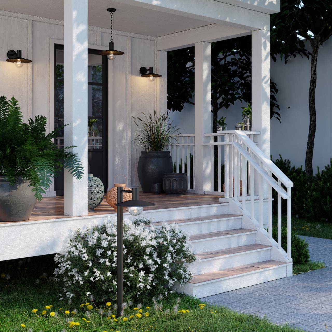 Уличный настенный светильник Odeon Light Nature Furcadia 4833/1W фото 3