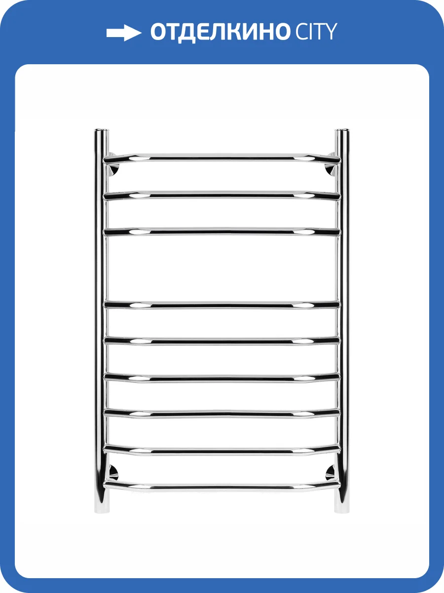 Полотенцесушитель водяной Secado Агата 4603777444488 5 80x40, хром, с комплектом подключения фото 3