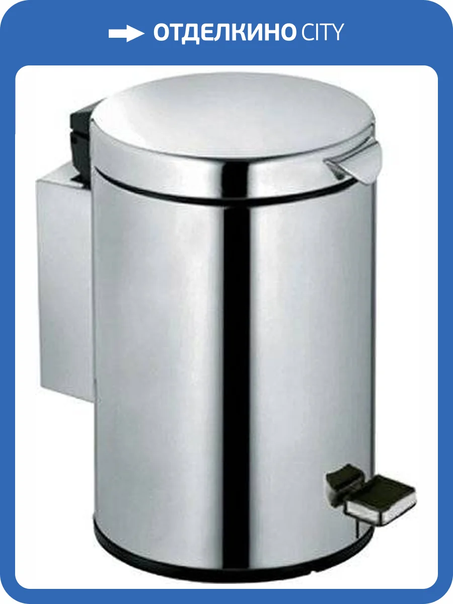 Мусорное ведро Keuco Plan 14977 хром фото 3