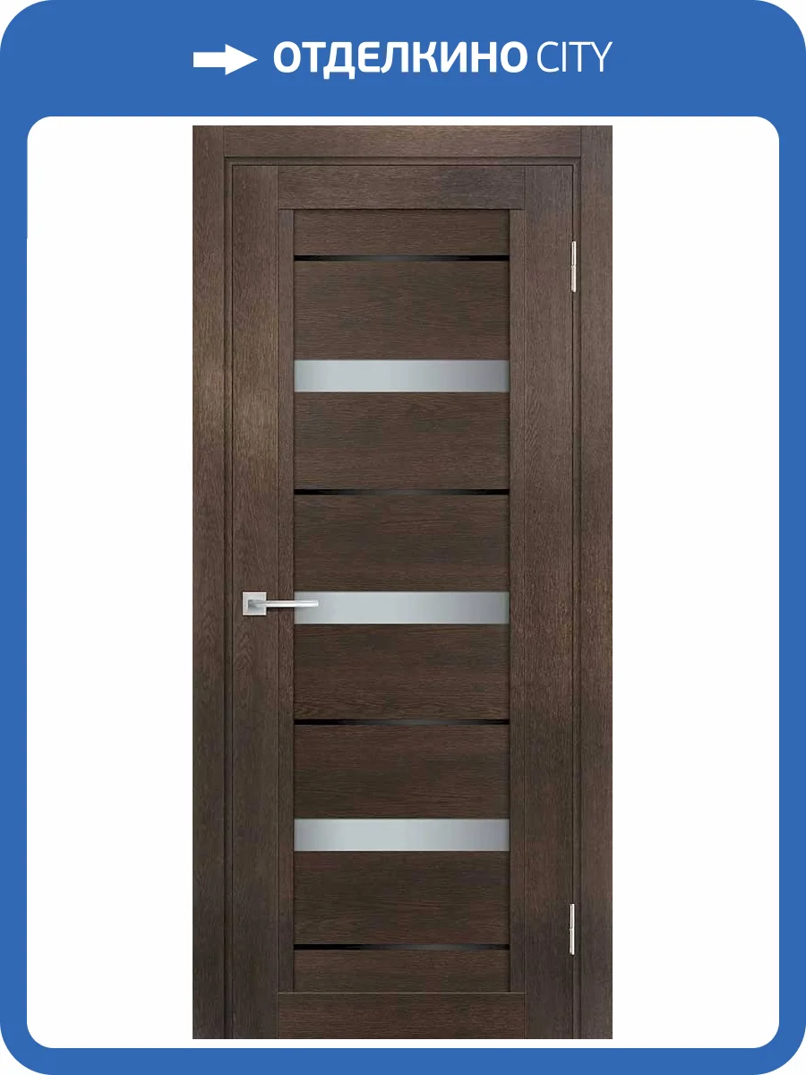 Межкомнатная дверь экошпон Мариам Техно 803, остекленная, фреско 800x2000 фото 2