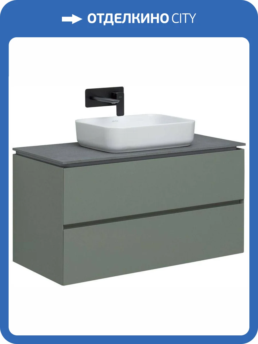 Тумба под раковину Allen Brau Infinity 100 1.21003.CGM Олива матовый фото 13