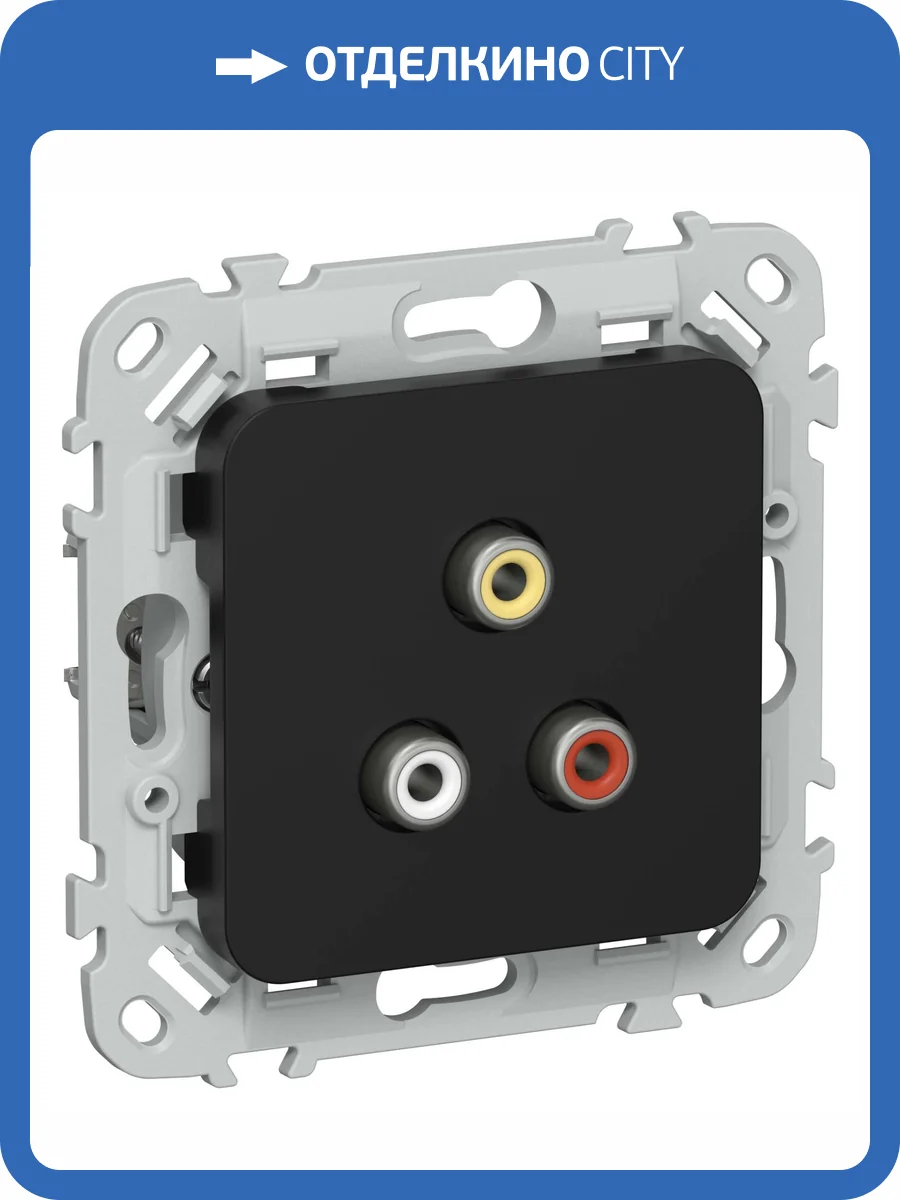 Розетка RCA IEK Flite FI-R10-K02 черный фото 2