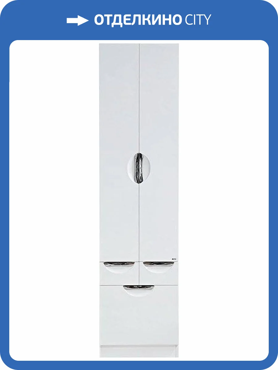 Шкаф-пенал Misty Орхидея 50 белая эмаль фото 5