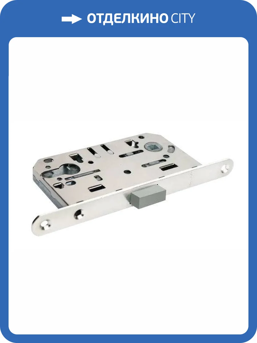 Межкомнатная магнитная защелка Morelli M1885 SC под цилиндр, матовый хром фото 3