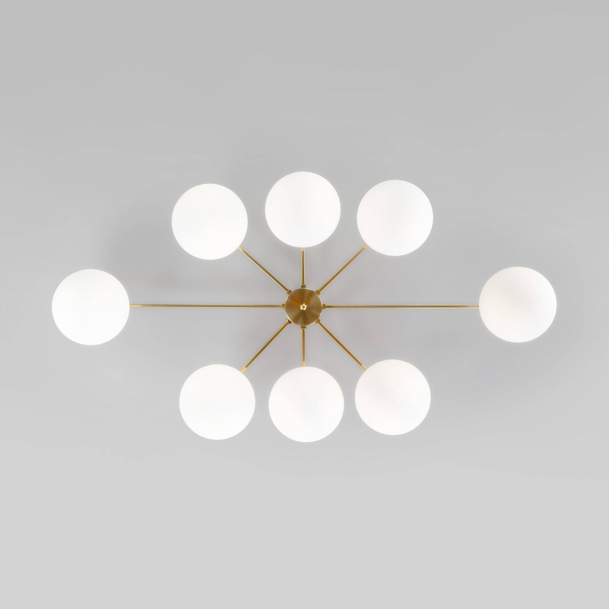 Потолочный светильник Eurosvet Opaline 70220/8 латунь Smart фото 3