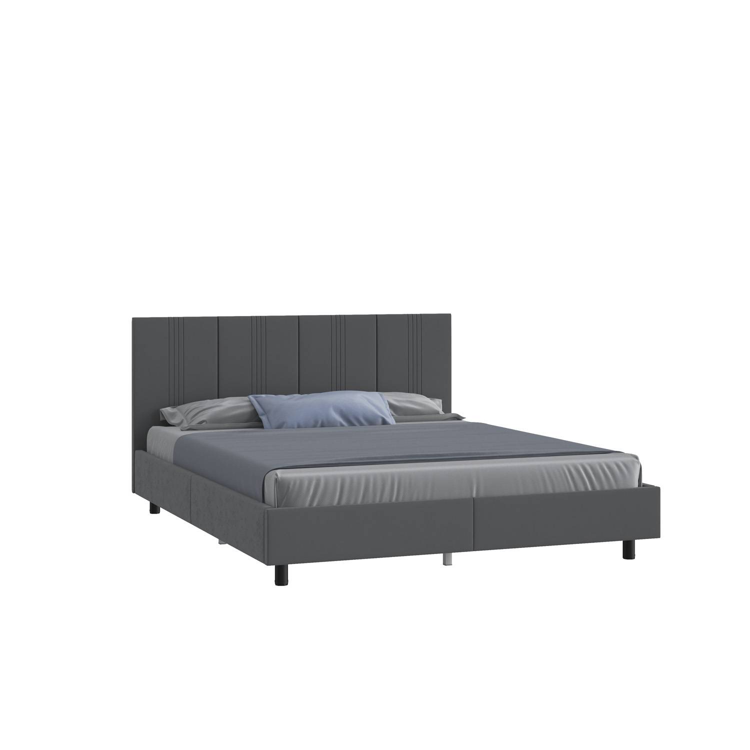 Кровать двуспальная Мелодия сна Наоми 00-00312659 Приглушено-Серый 180х200 фото 2