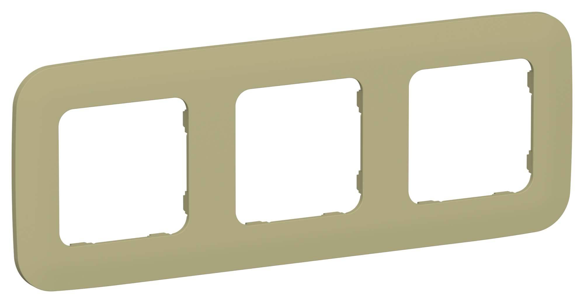 Рамка 3-постовая IEK Flite FI-M32-31-20-K26 оливковый