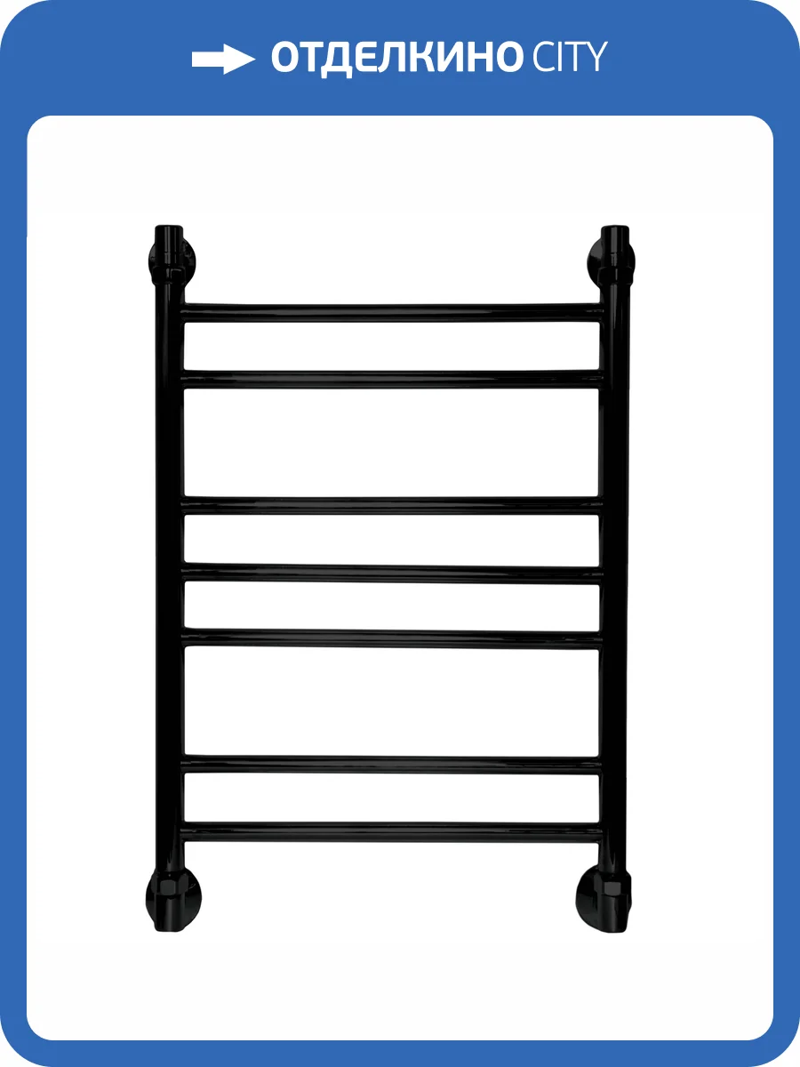 Полотенцесушитель водяной Ника Classic ЛП (Г2) 60/40, черный матовый фото 3