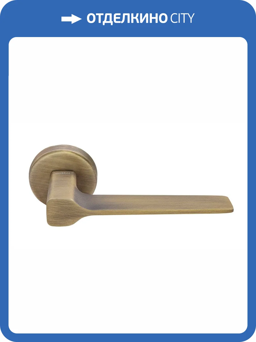 Дверная ручка Morelli GRAND CARAT R5 CAFFE кофе, на круглой розетке фото 3
