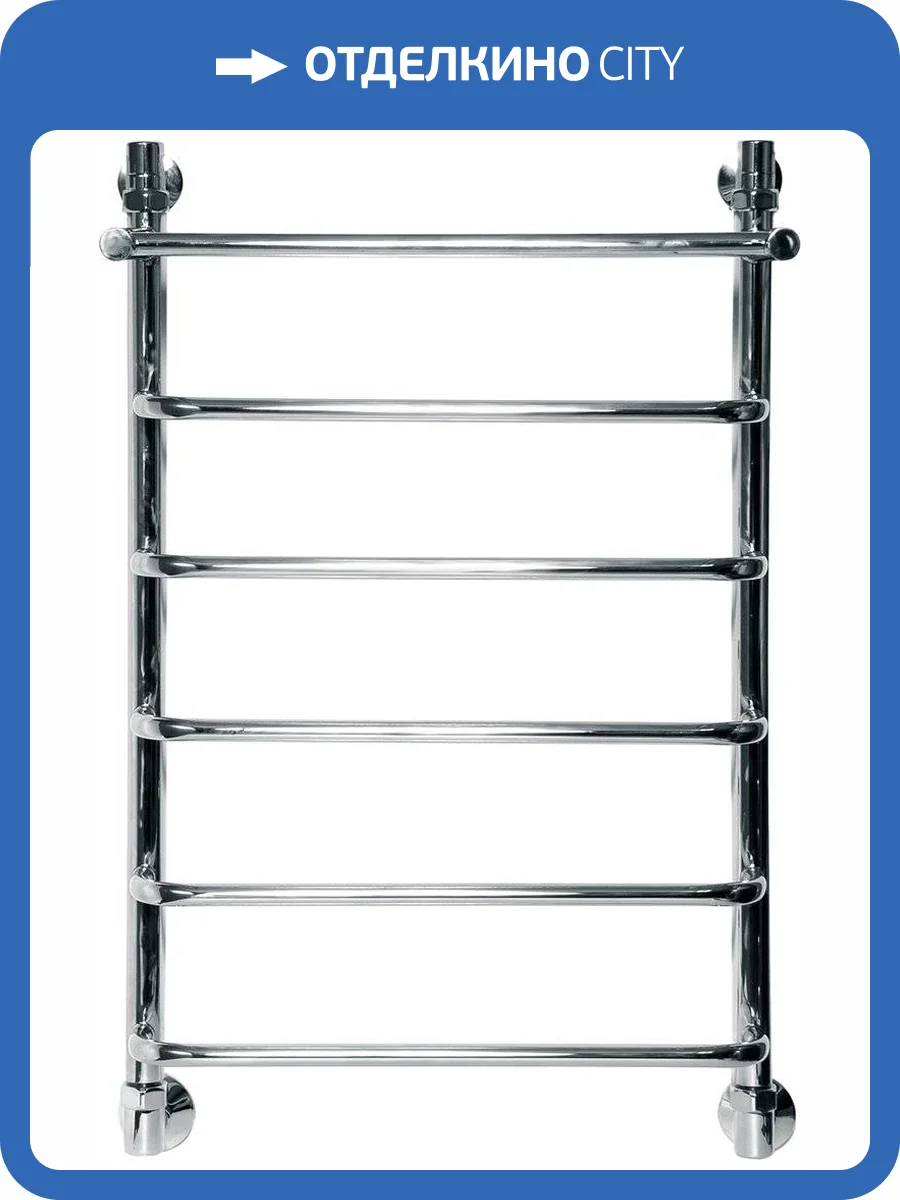 Полотенцесушитель водяной Ника Quadro Л90 ВП 80/50-6 с полкой фото 5