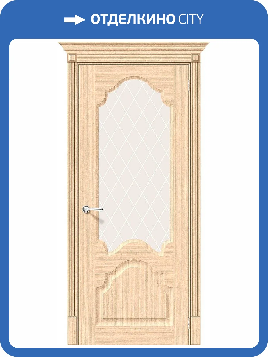 Межкомнатная дверь Bravo 149-0636 Афина Ф-22 БелДуб 200x60 фото 2
