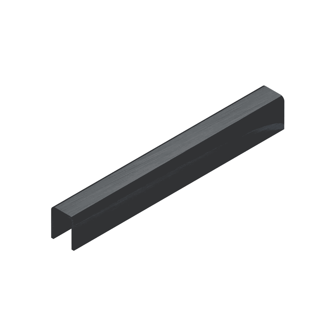 Профиль П-образный Neexy pvs96-22 BBL-L антрацит браш 270x0.8x1