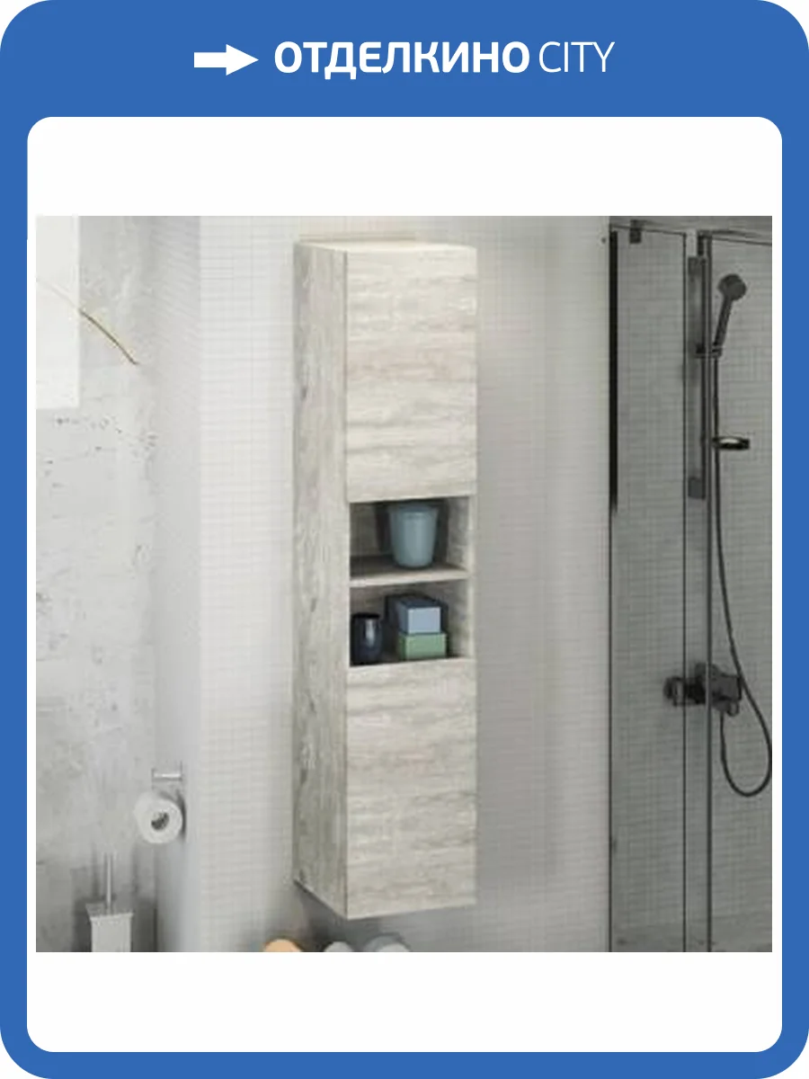 Шкаф-пенал Comforty Верона-35 00004137140 дуб белый фото 7