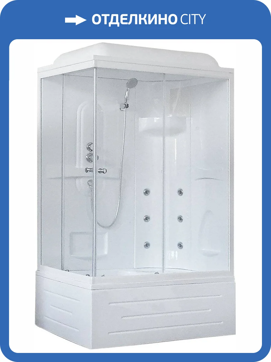 Душевая кабина Royal Bath BP RB8100BP2-T-R с высоким поддоном, с сиденьем фото 5