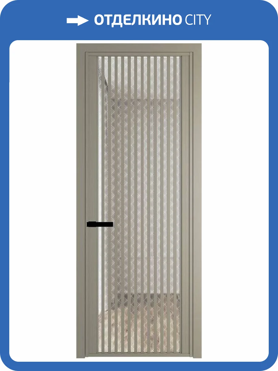 Межкомнатная дверь Profil Doors 3 AGP цвет профиля Никель матовый, стекло безопасное 6 мм ромб белый 700x2000 фото 2