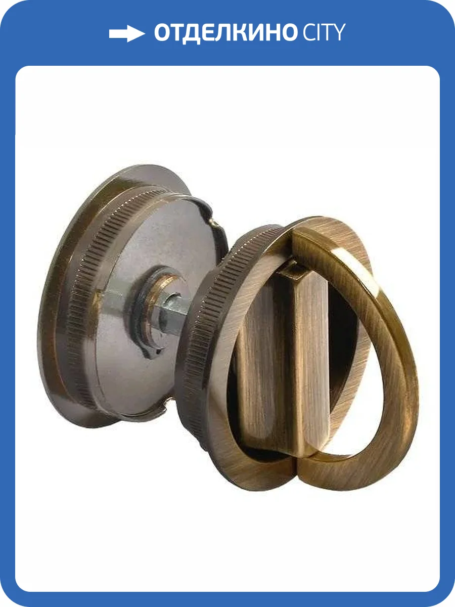 Завертка сантехническая Morelli TWICE WC MAB античная бронза фото 2