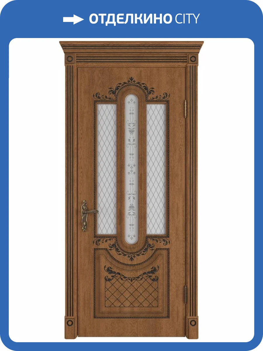 Межкомнатная дверь Владимирская Фабрика Дверей Alexandria Honey Classic PB стекло Art Cloud 700x2000 фото 2